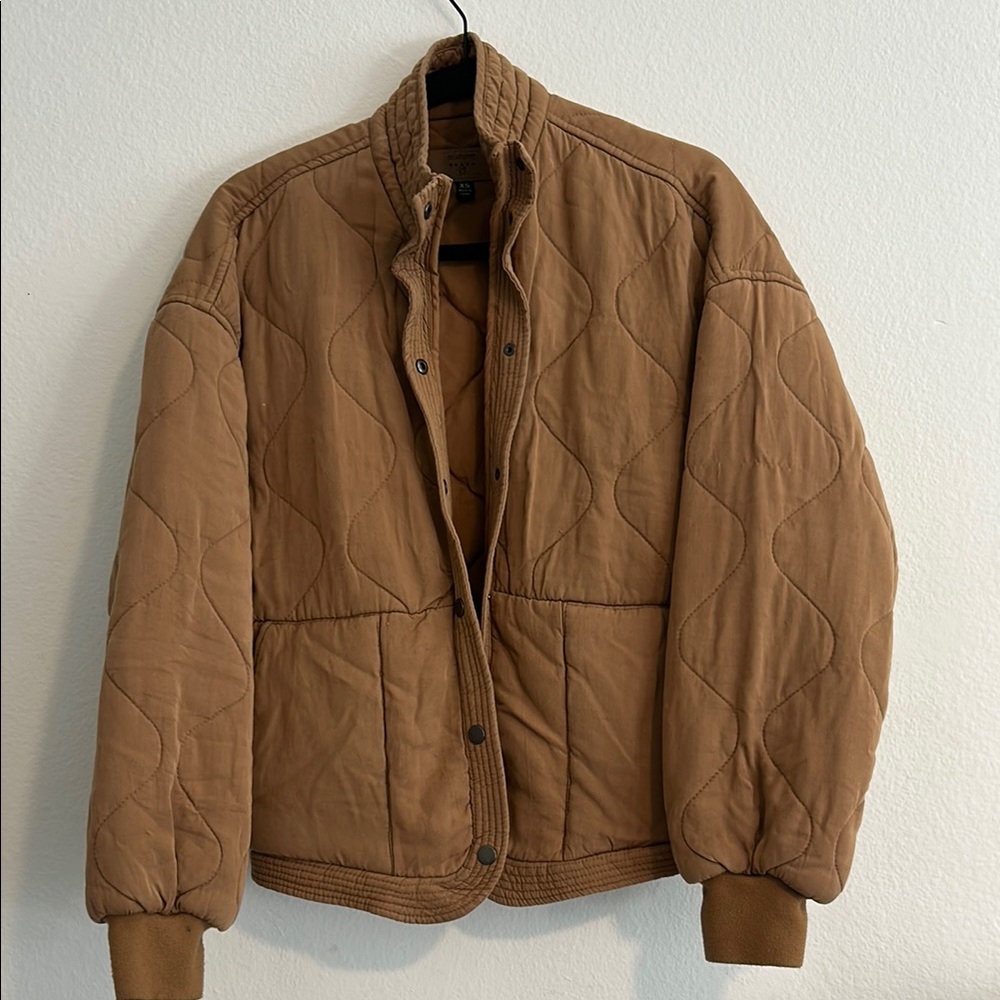 Blank NYC Brown Quilted Jacket